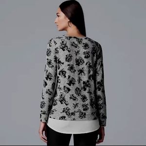 Vera Wang M Floral Top